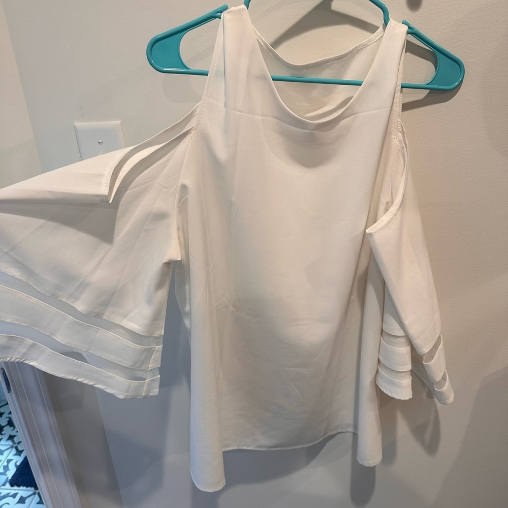 White off the shoulder top